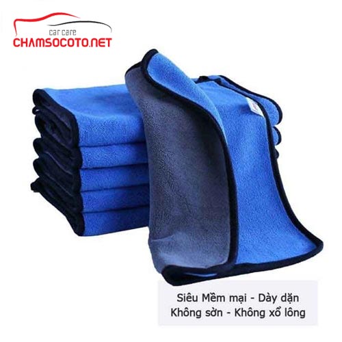Khăn lau đa năng Microfiber chuyên dụng cho ô tô xe hơi 30x40cm