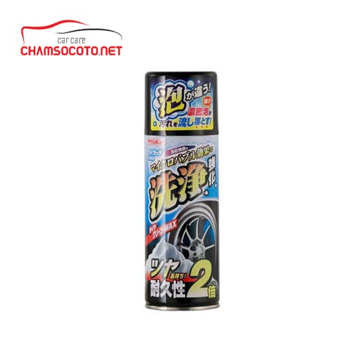 Bình xịt bọt siêu nhỏ bảo vệ, đánh bóng lốp xe